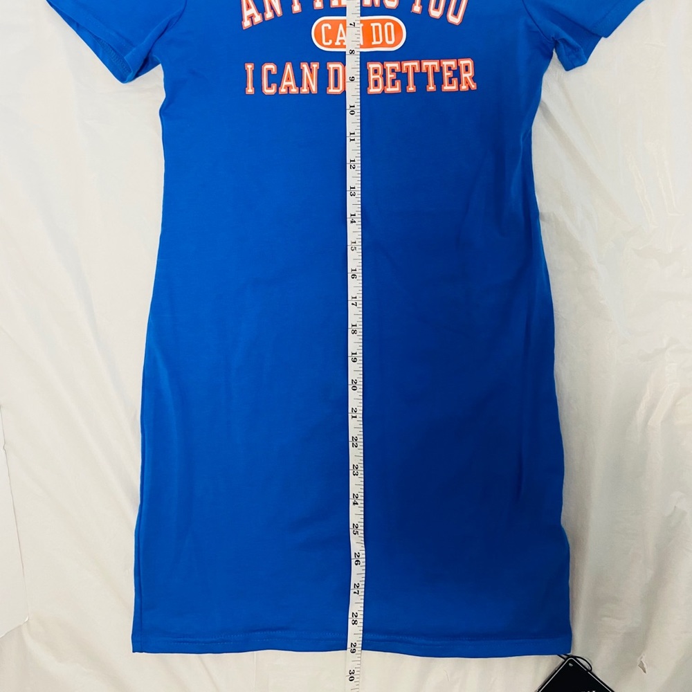 SOLD 💫 Blue Logo University Zaful Dress - Picture 4 of 6